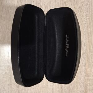 SALVATORE FERRAGAMO Black Eyeglasses Clamshell Case Box